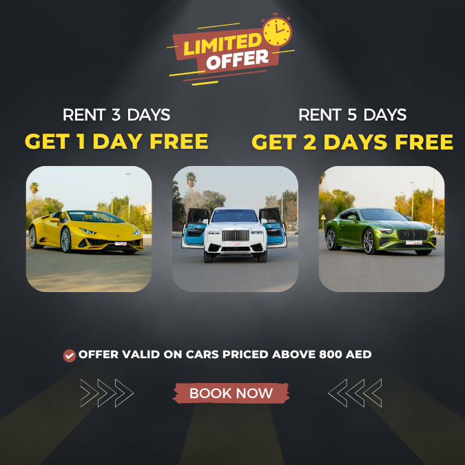 Luxury car rental dubai Offer